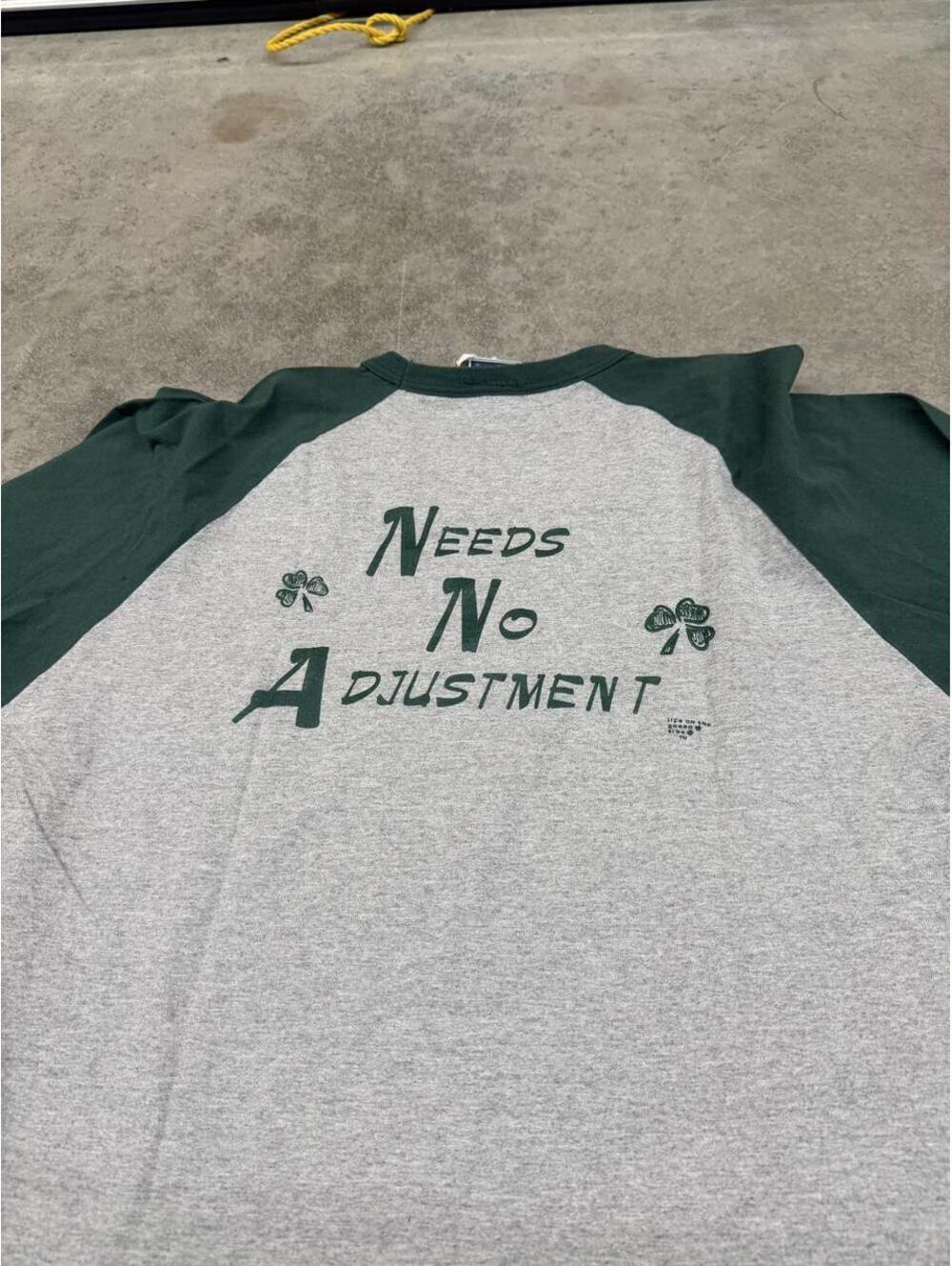 vintage irish attitude grey and green baseball shirt size xl - Picture 4 of 4